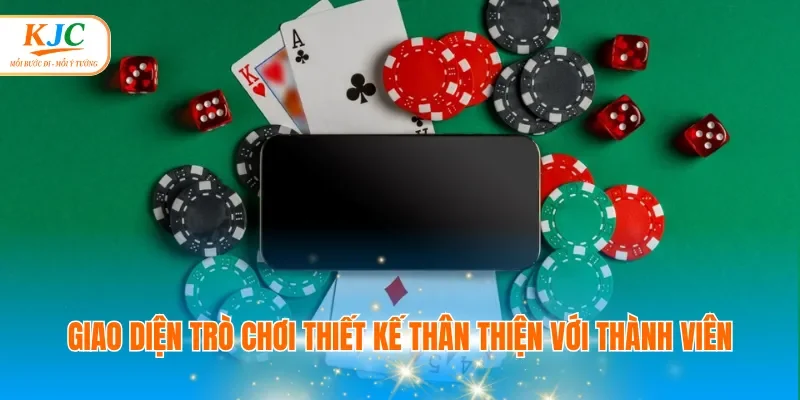 Giao diện trò chơi thiết kế thân thiện với thành viên